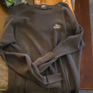 Nike Men's Charcoal Crewneck Sweater